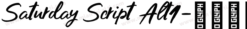 Saturday Script Alt1字体转换
